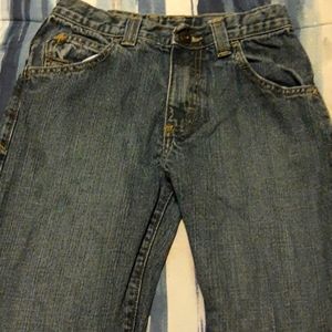 One pair of blue jeans